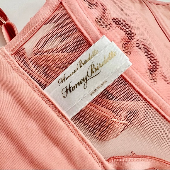 Honey Birdette Jerry Pink Waspie garter belt size Small soft pink - Picture 8 of 12